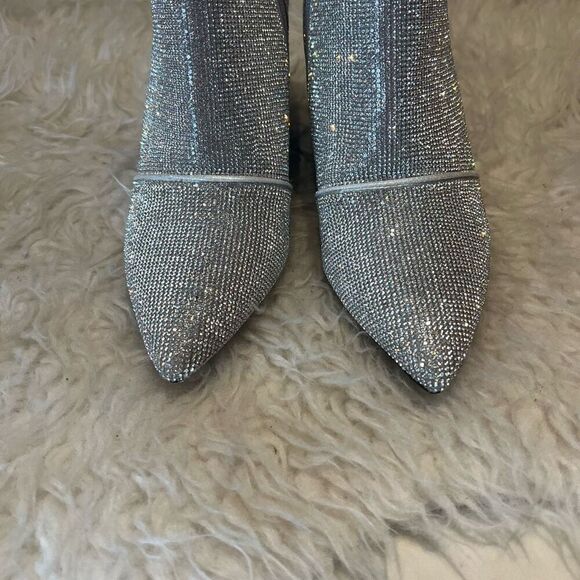 Sparkling boots, booties for party concert chunky heel 9 - Picture 7 of 13